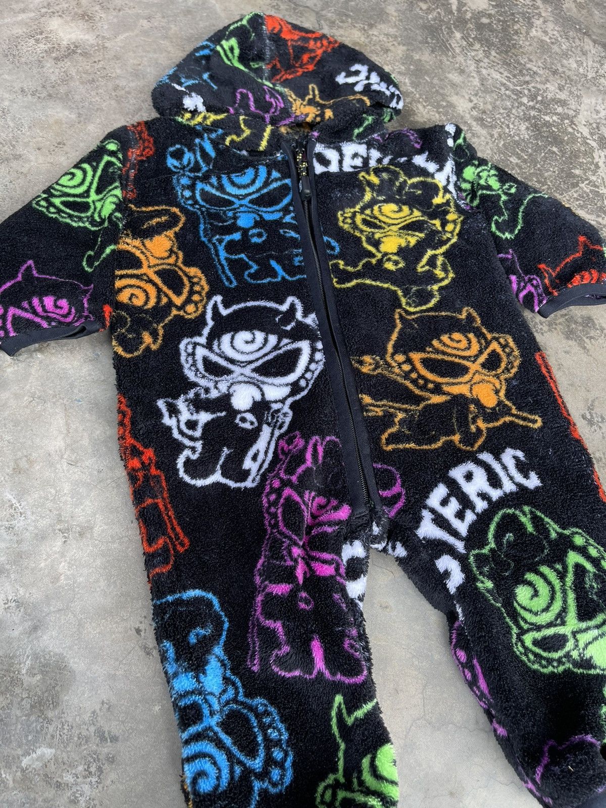 Hysteric Glamour × Japanese Brand × Vintage Vintage HYSTERIC GLAMOUR FLEECE JUMPSUIT Size US 26 / EU 42 - 3 Thumbnail