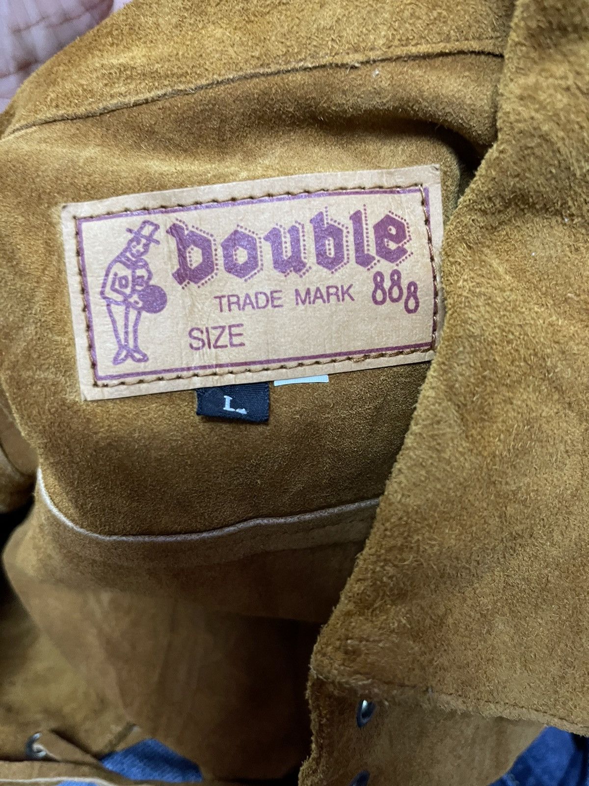Genuine Leather × Japanese Brand × Leather Very rare COW SKIN LEATHER WEAR size L Size US L / EU 52-54 / 3 - 8 Thumbnail