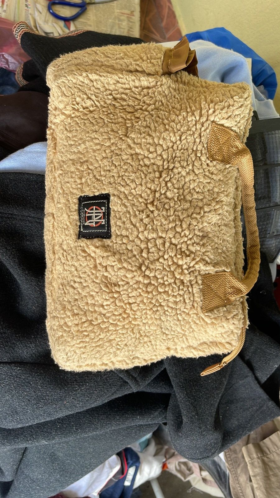 Japanese Brand × Jean Paul Gaultier × Vintage Very rare JPG FLEECE HAND BAG BY GAULTIER Size ONE SIZE - 3 Thumbnail