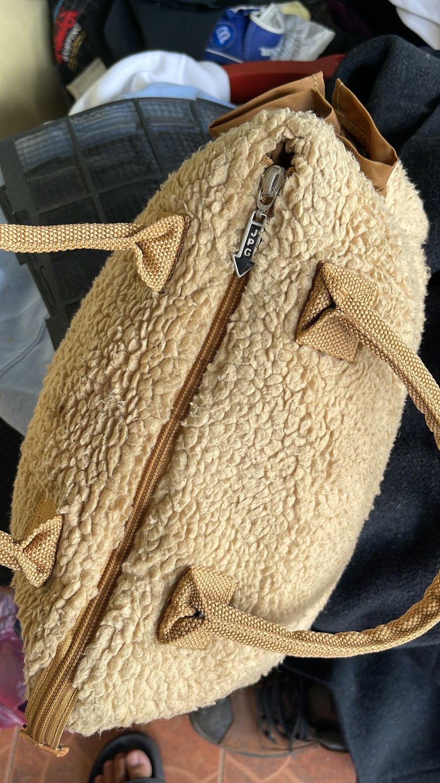 Japanese Brand × Jean Paul Gaultier × Vintage Very rare JPG FLEECE HAND BAG BY GAULTIER Size ONE SIZE - 4 Thumbnail