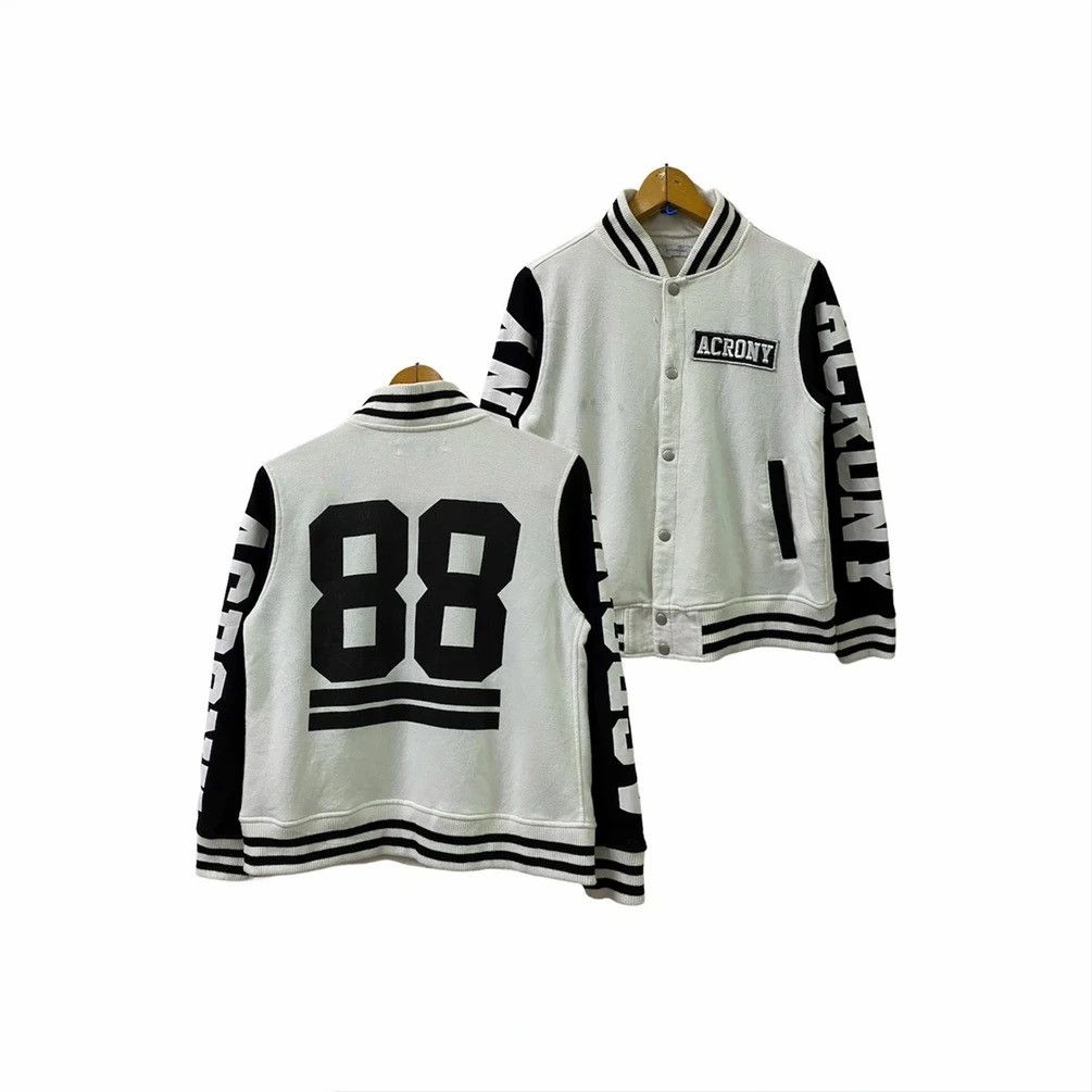 Japanese Brand JUNIORSWEET ACRONY VARSITY JACKET NUMBERING ART Size US XXS / EU 40 - 1 Thumbnail