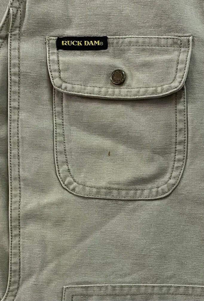 Japanese Brand × Vintage RUCK DAM MULTI POCKET HERRINGBONE VEST Size US M / EU 48-50 / 2 - 7 Thumbnail