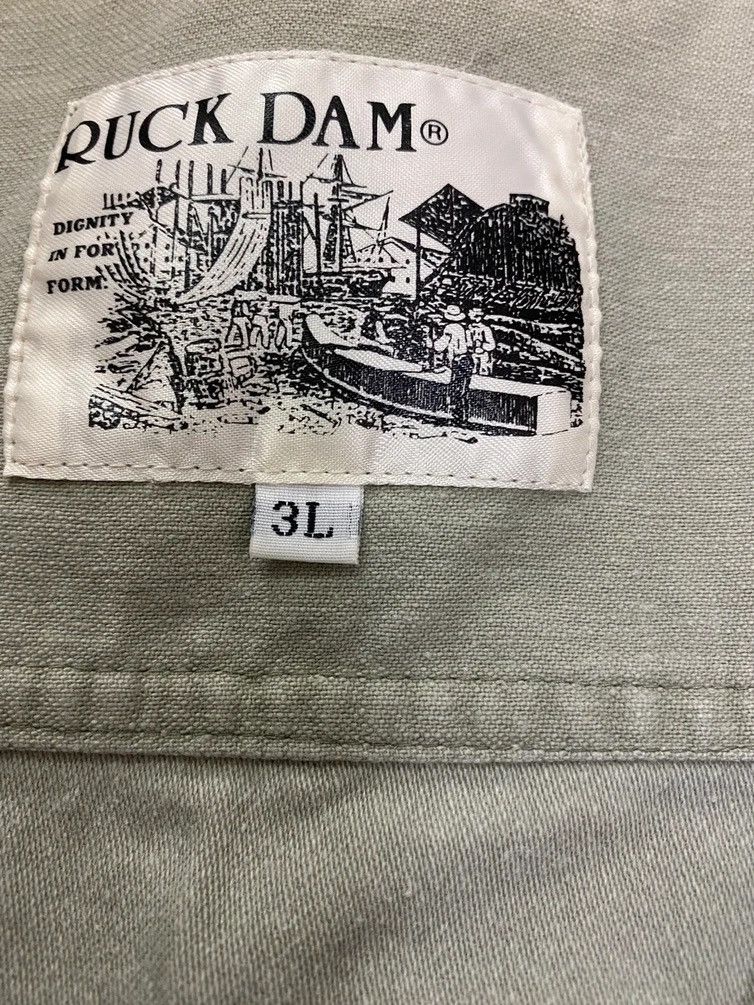 Japanese Brand × Vintage RUCK DAM MULTI POCKET HERRINGBONE VEST Size US M / EU 48-50 / 2 - 10 Thumbnail