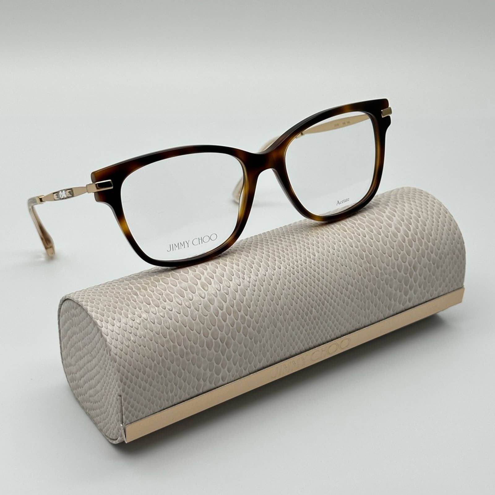 CHOO JC181 14B Havana/Rose Gold