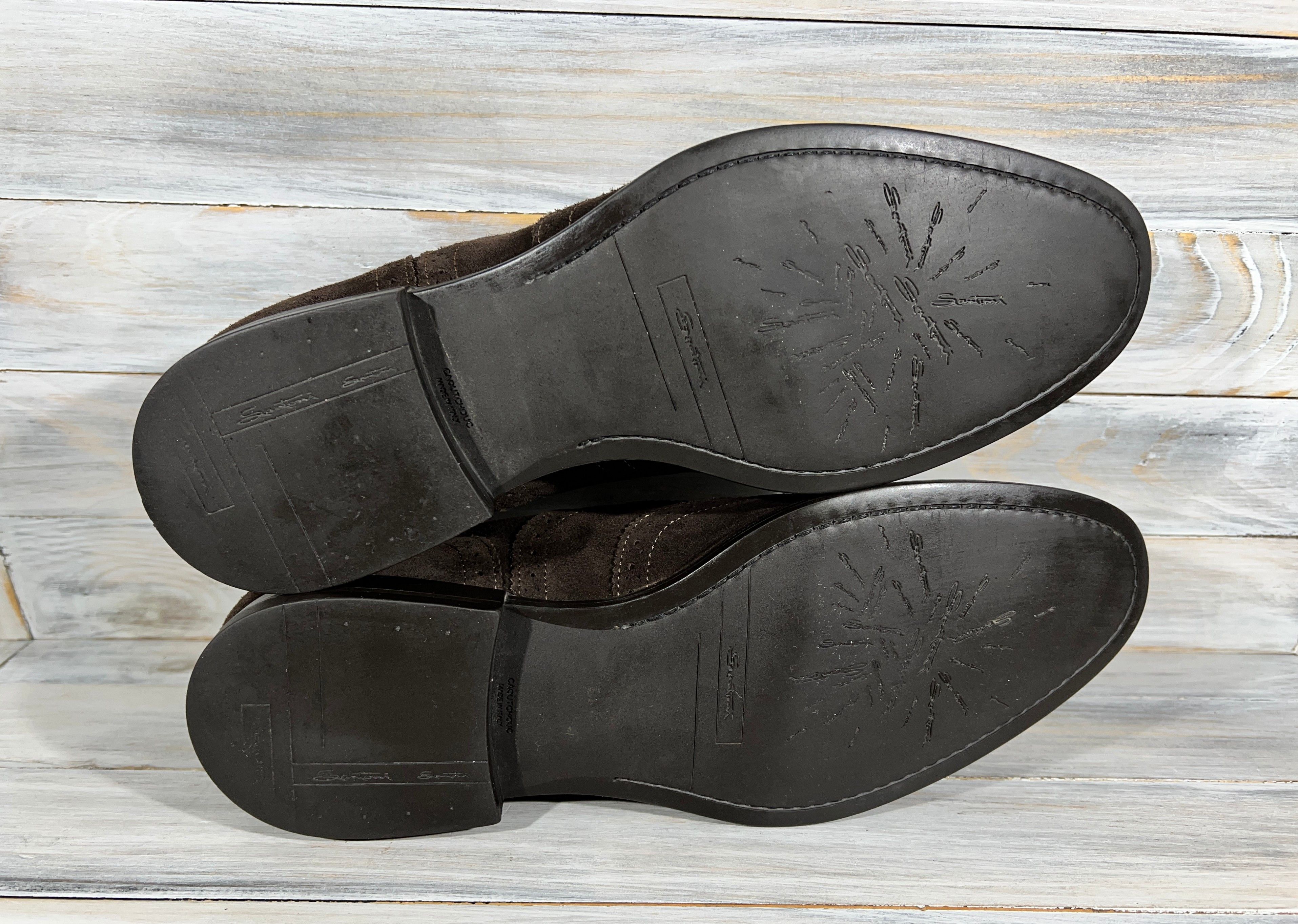 Santoni Santoni 10184 Men's Suede Brogue Shoes Made In Italy Luxury Size US 8.5 / EU 41-42 - 8 Thumbnail