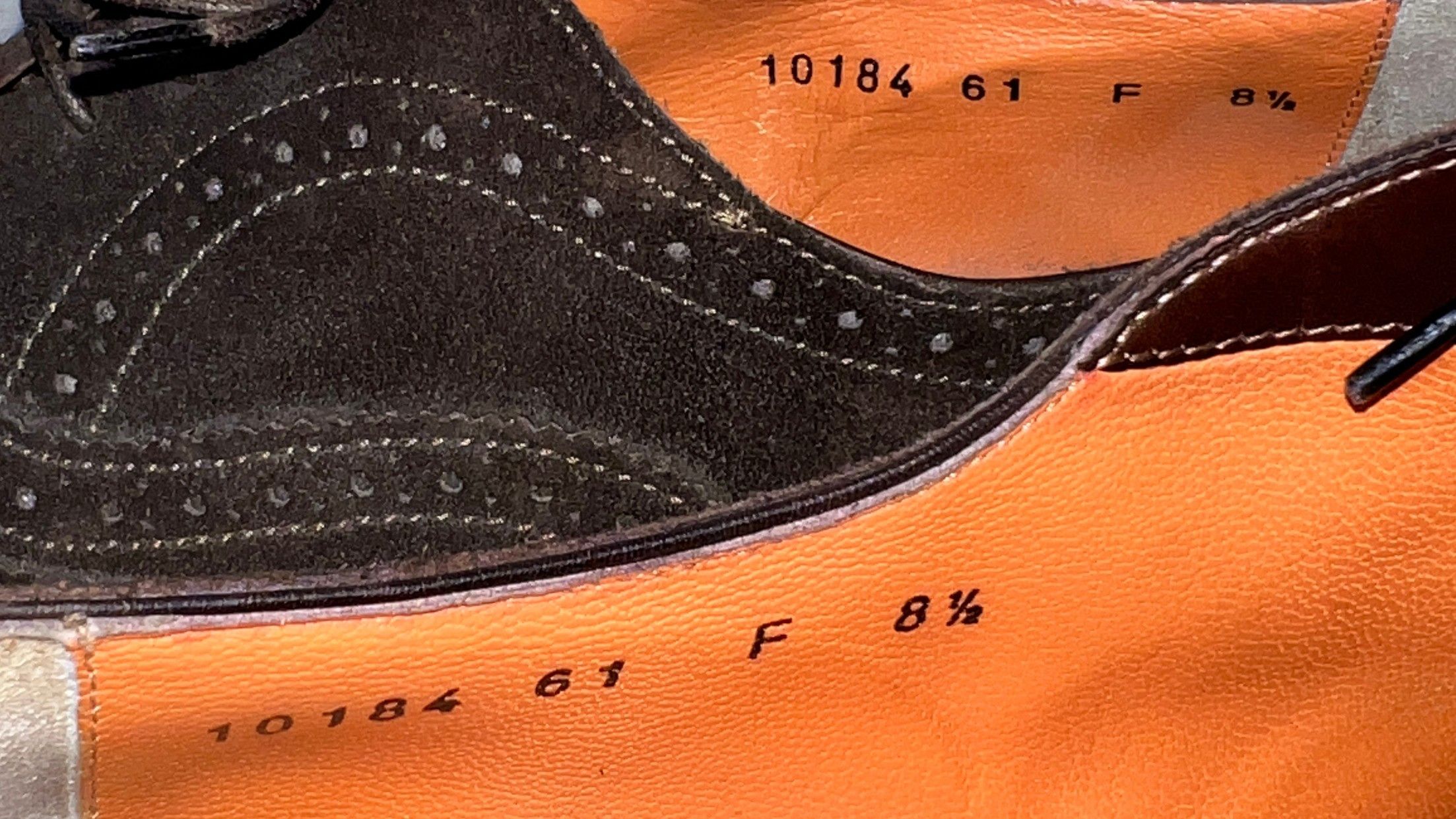 Santoni Santoni 10184 Men's Suede Brogue Shoes Made In Italy Luxury Size US 8.5 / EU 41-42 - 12 Thumbnail