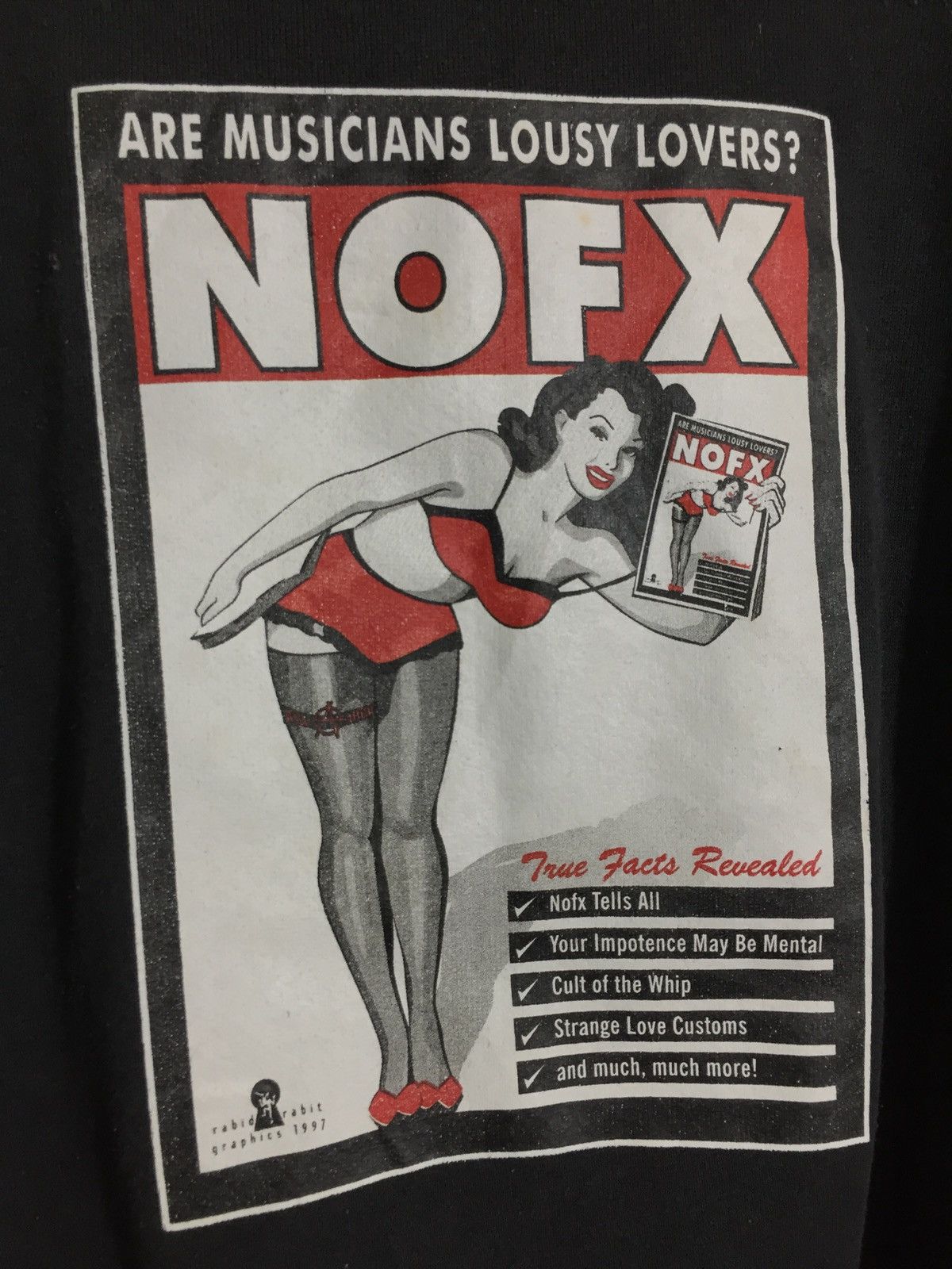 Band Tees 1997 True Vintage NOFX Save My Sex Life! Size US L / EU 52-54 / 3 - 4 Thumbnail