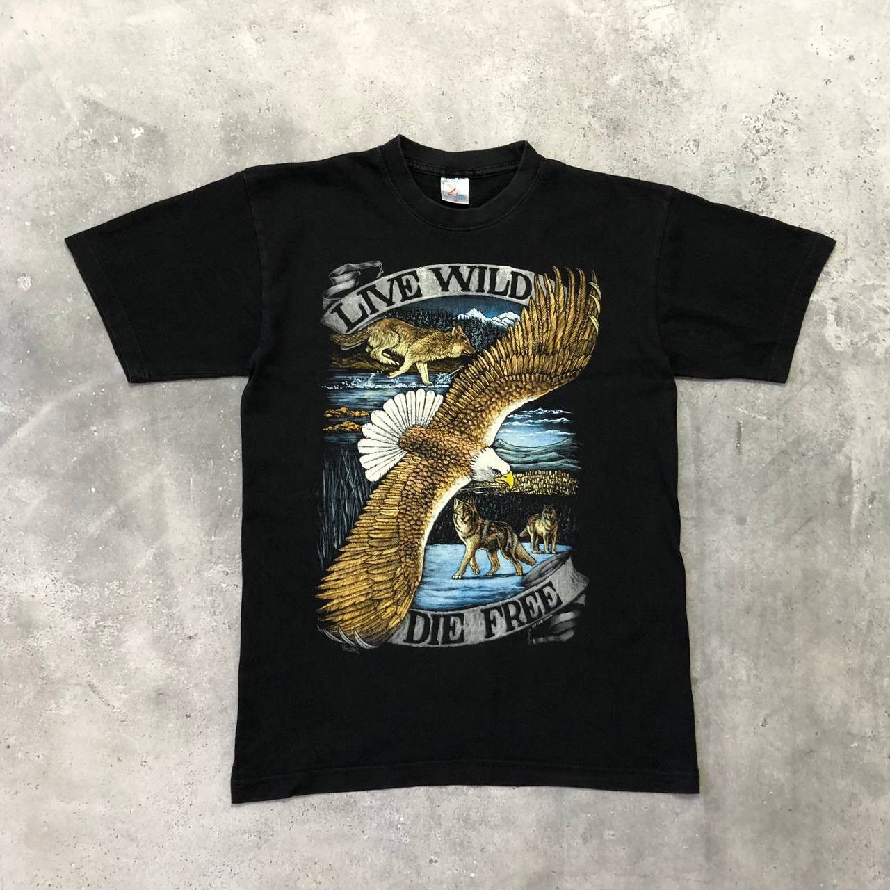 Vintage Vintage Zip It London Live Wild Die Free T Shirt Size US M / EU 48-50 / 2 - 1 Thumbnail