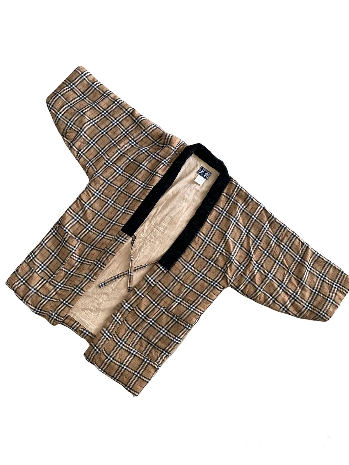 Burberry × Japanese Brand × Vintage 🇯🇵Japan kimono Hanten Burberry style nice designer Size US XL / EU 56 / 4 - 4 Thumbnail