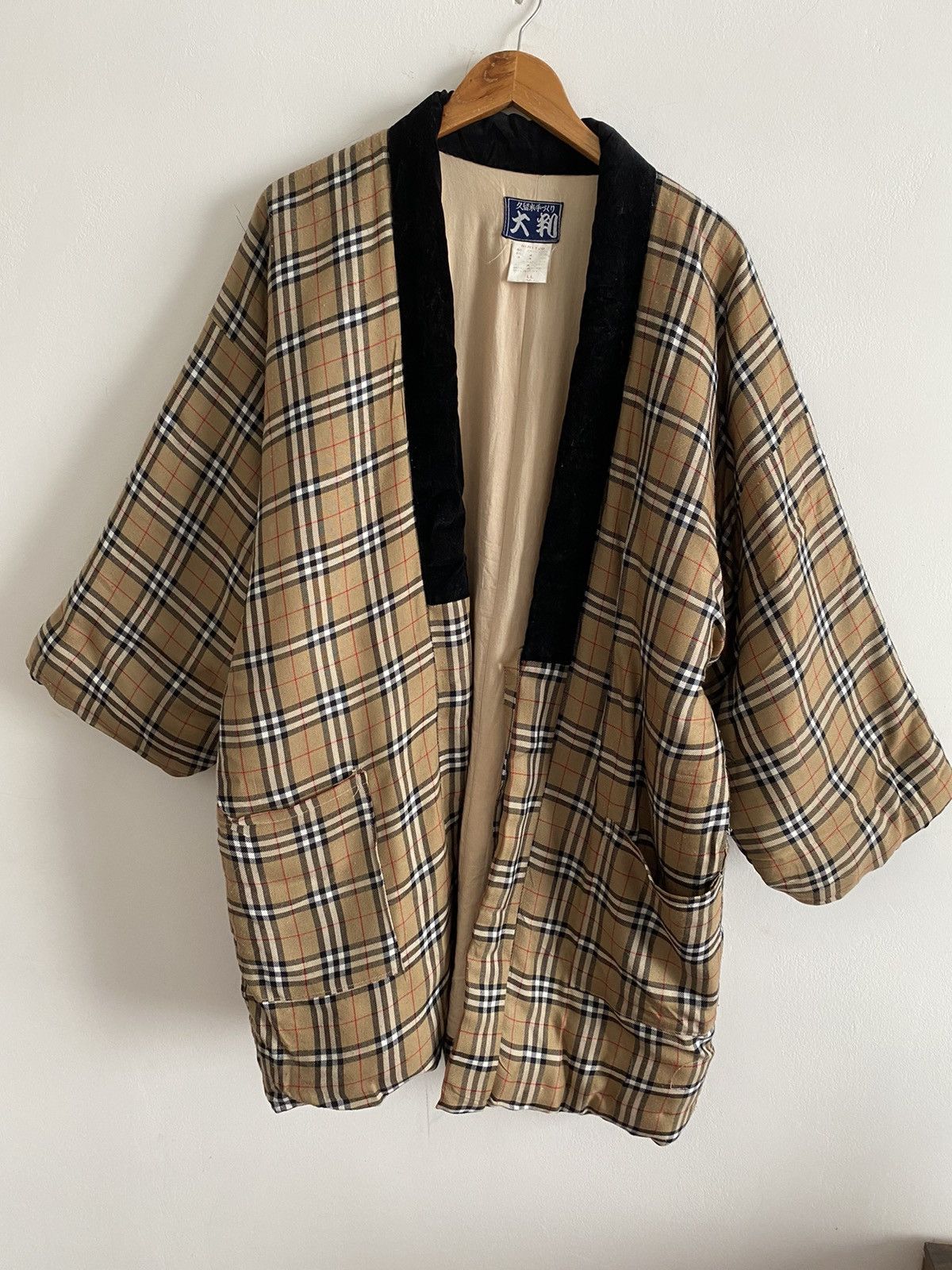 Burberry × Japanese Brand × Vintage 🇯🇵Japan kimono Hanten Burberry style nice designer Size US XL / EU 56 / 4 - 2 Thumbnail