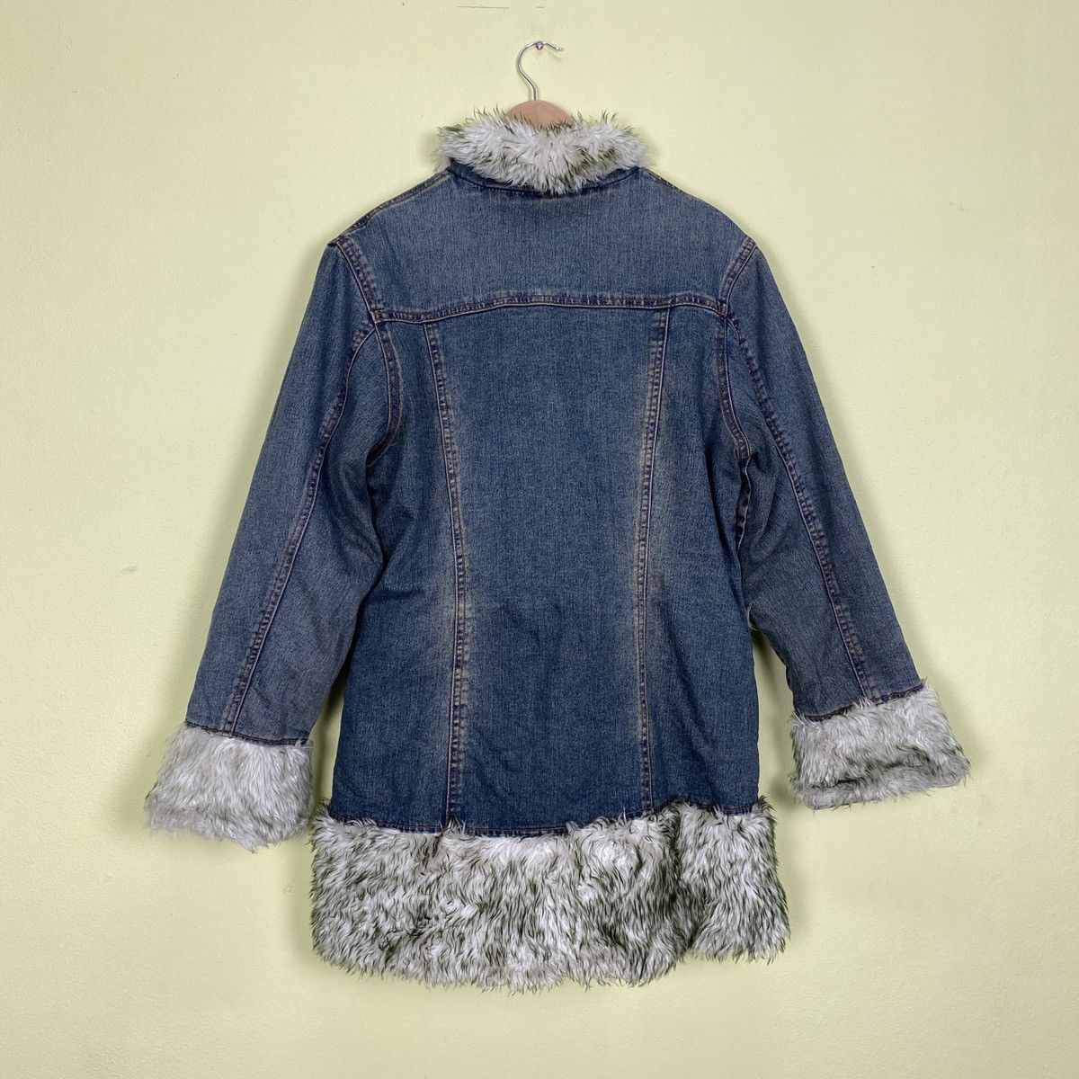 Japanese Brand Andor Fasion Fur Denim Jacket Size US M / EU 48-50 / 2 - 2 Thumbnail