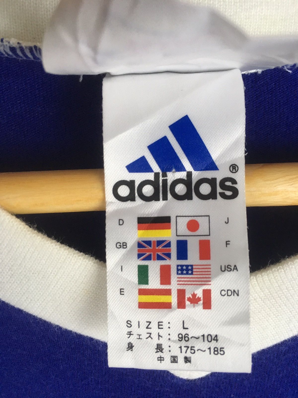 Adidas × Vintage Vintage 1998 Adidas Kirin Japan Large Size Blue Colour Tee Size US L / EU 52-54 / 3 - 6 Thumbnail