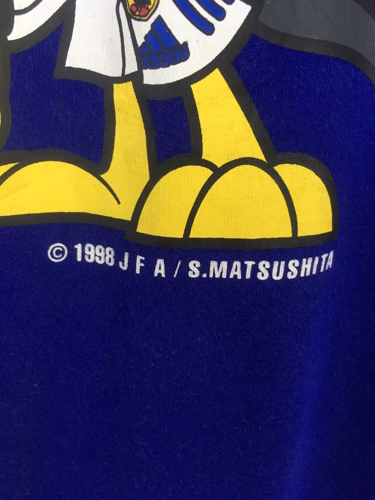 Adidas × Vintage Vintage 1998 Adidas Kirin Japan Large Size Blue Colour Tee Size US L / EU 52-54 / 3 - 3 Thumbnail