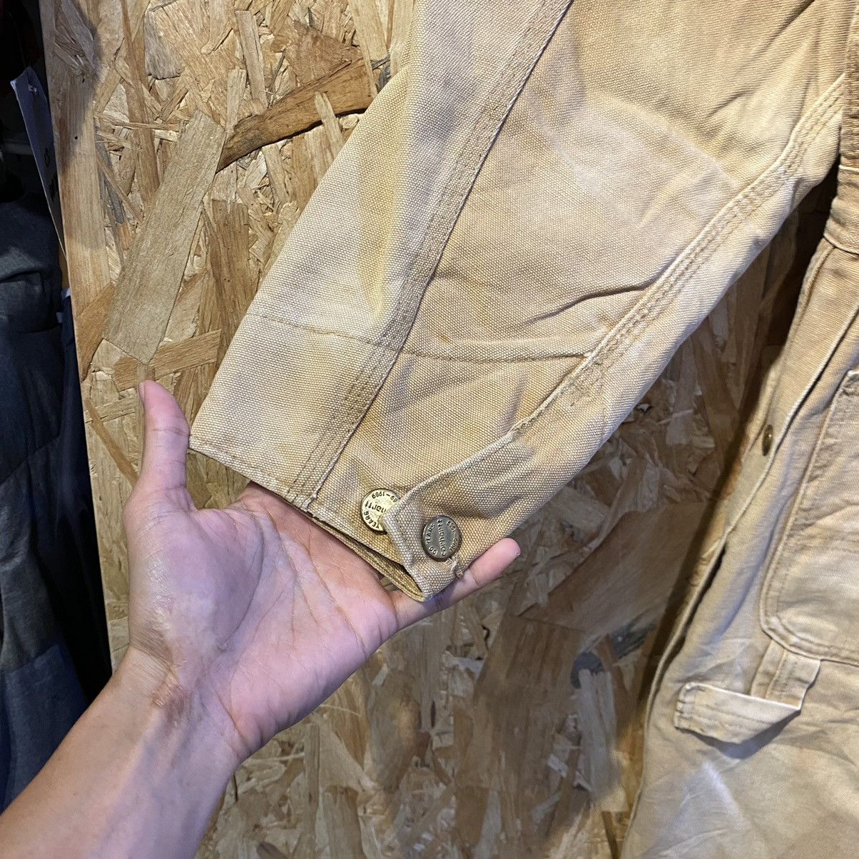 Carhartt × Carhartt Wip × Vintage VINTAGE RARE 100 YEARS‼️Carhartt Made In USA Coveralls Size US 35 - 16 Thumbnail