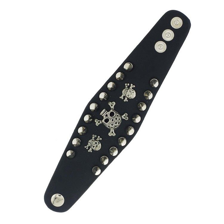 Jewelry Spikes Rivet Skeleton Bracelets Bangles Size ONE SIZE - 4 Thumbnail