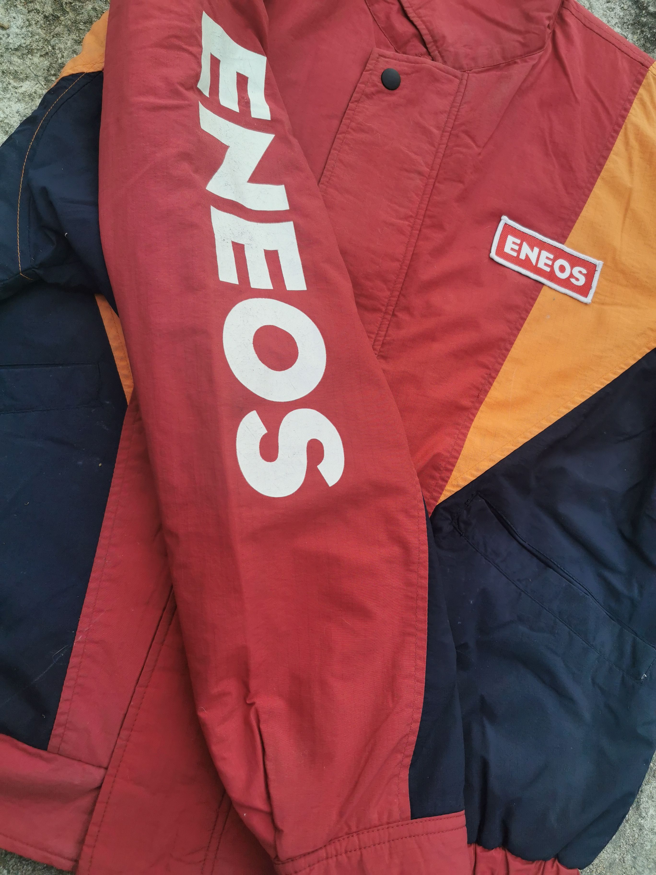 Japanese Brand VINTAGE ENEOS JACKET RACING INITIAL D MOVIE Size US L / EU 52-54 / 3 - 3 Thumbnail