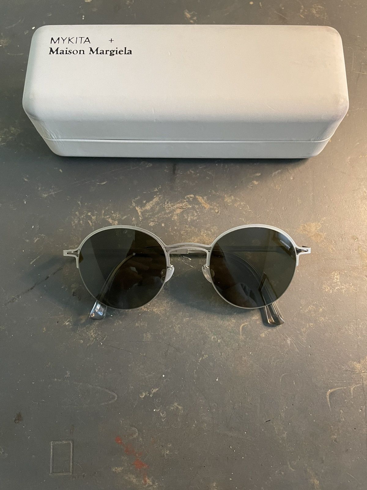 Maison Margiela × Mykita Margiela + MYKITA MMCRAFT014 Sunglasses Silver |  Grailed