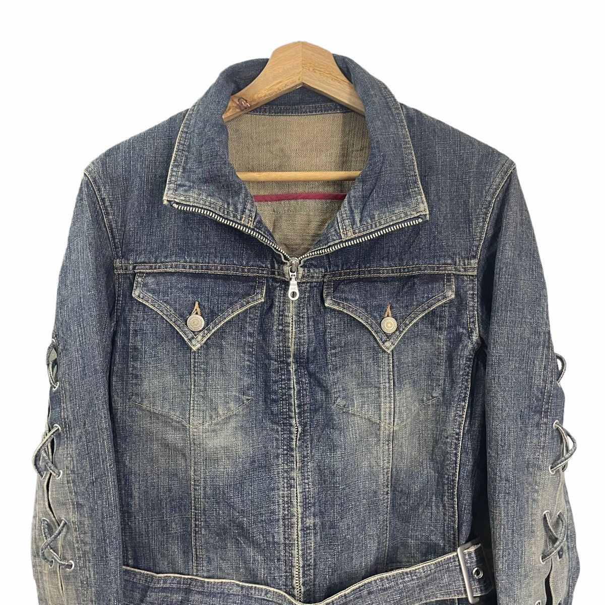 Japanese Brand × Tornado Mart 💥 BONDAGE JEAN JACKET TORNADO MART JAPAN Size US M / EU 48-50 / 2 - 4 Thumbnail
