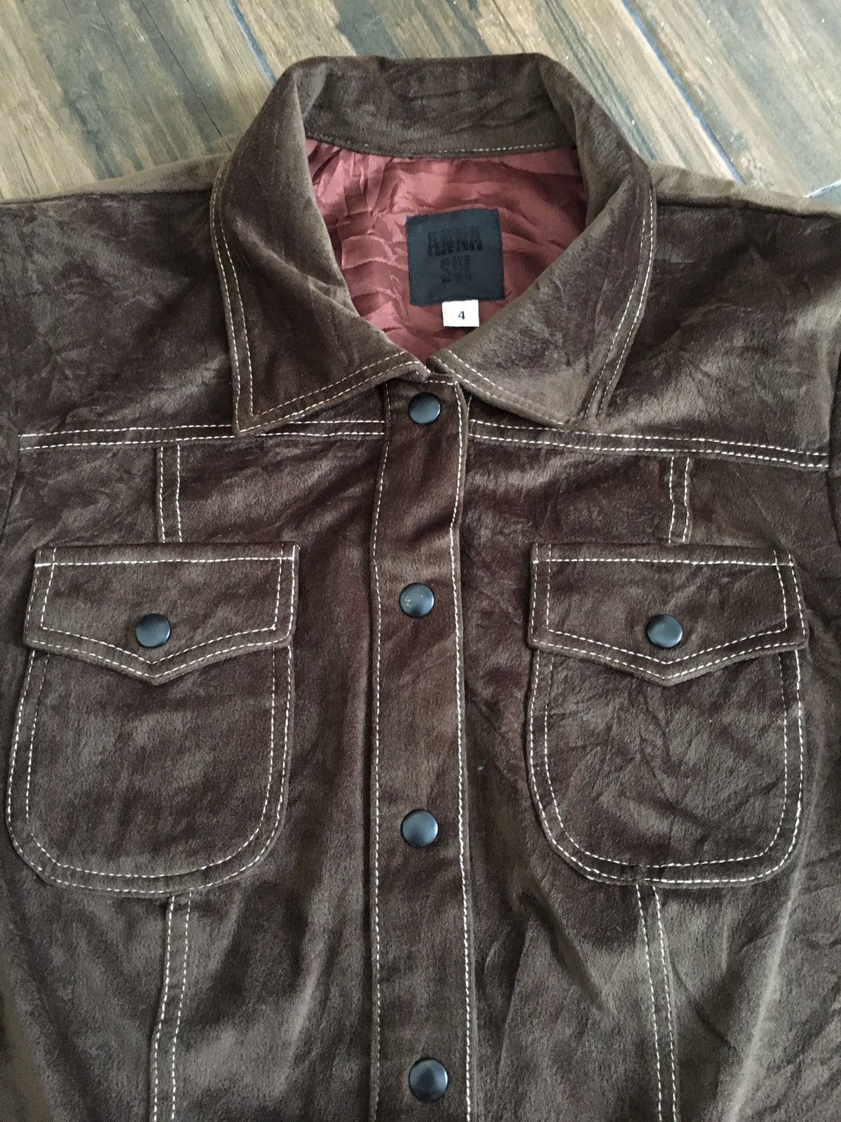 Anna Sui ANNA SUI VALVET SHIRT BUTTON DOWN 4 POCKET Size S / US 4 / IT 40 - 4 Thumbnail