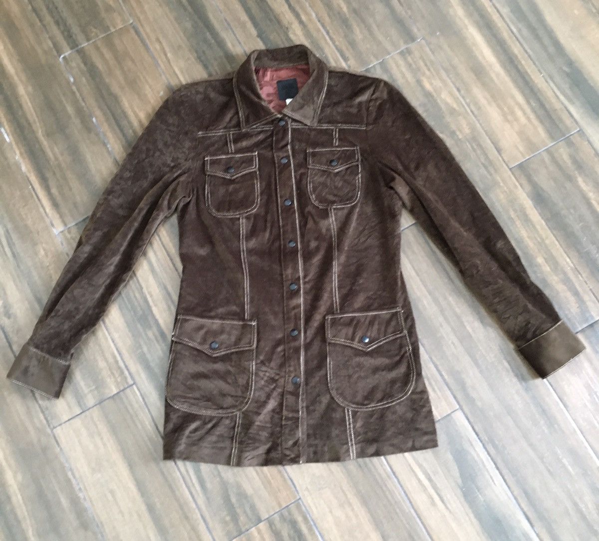 Anna Sui ANNA SUI VALVET SHIRT BUTTON DOWN 4 POCKET Size S / US 4 / IT 40 - 1 Thumbnail