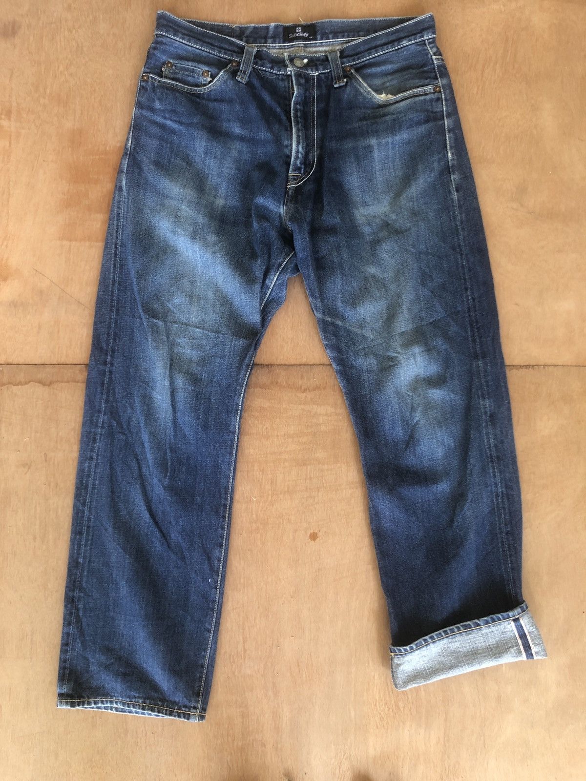 Japanese Brand Subciety Selvedge Denim Jeans Size US 30 / EU 46 - 1 Thumbnail