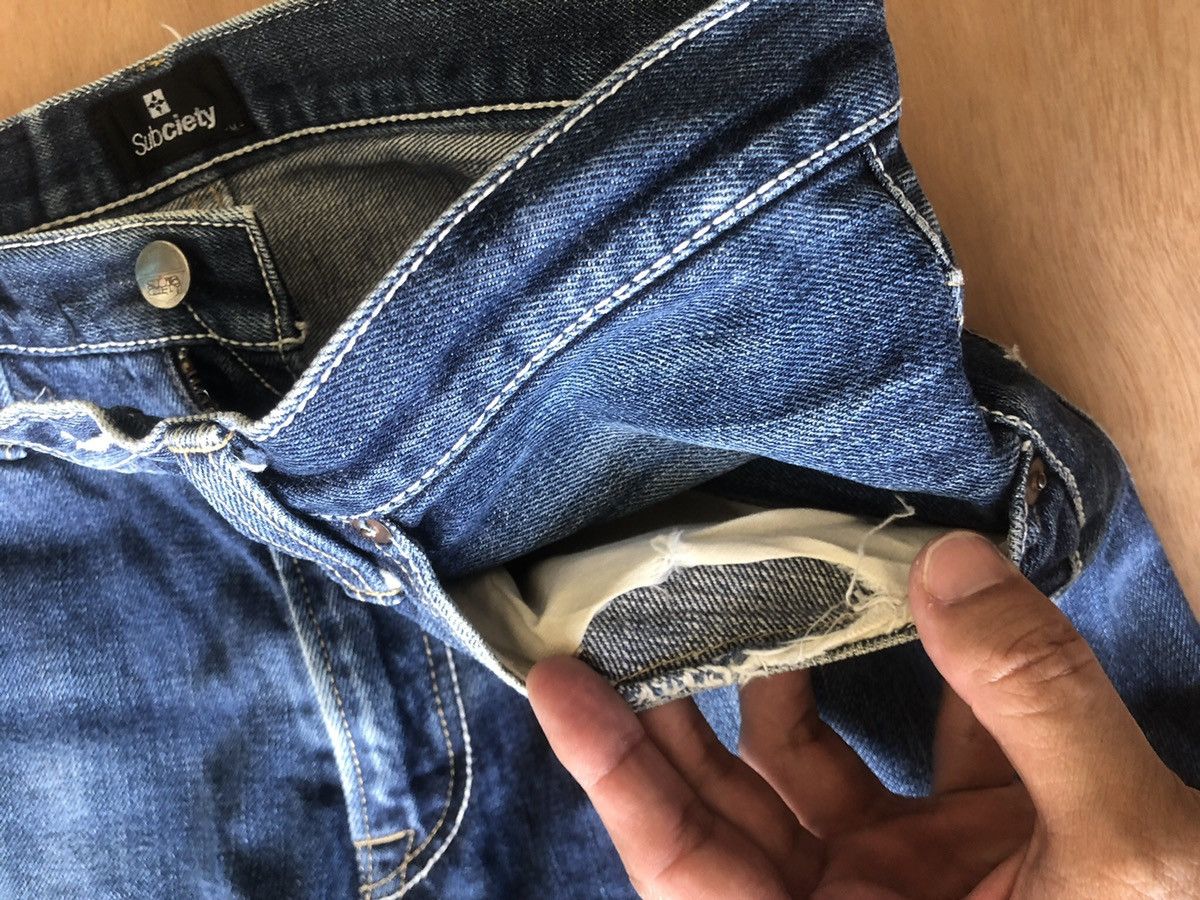 Japanese Brand Subciety Selvedge Denim Jeans Size US 30 / EU 46 - 5 Thumbnail