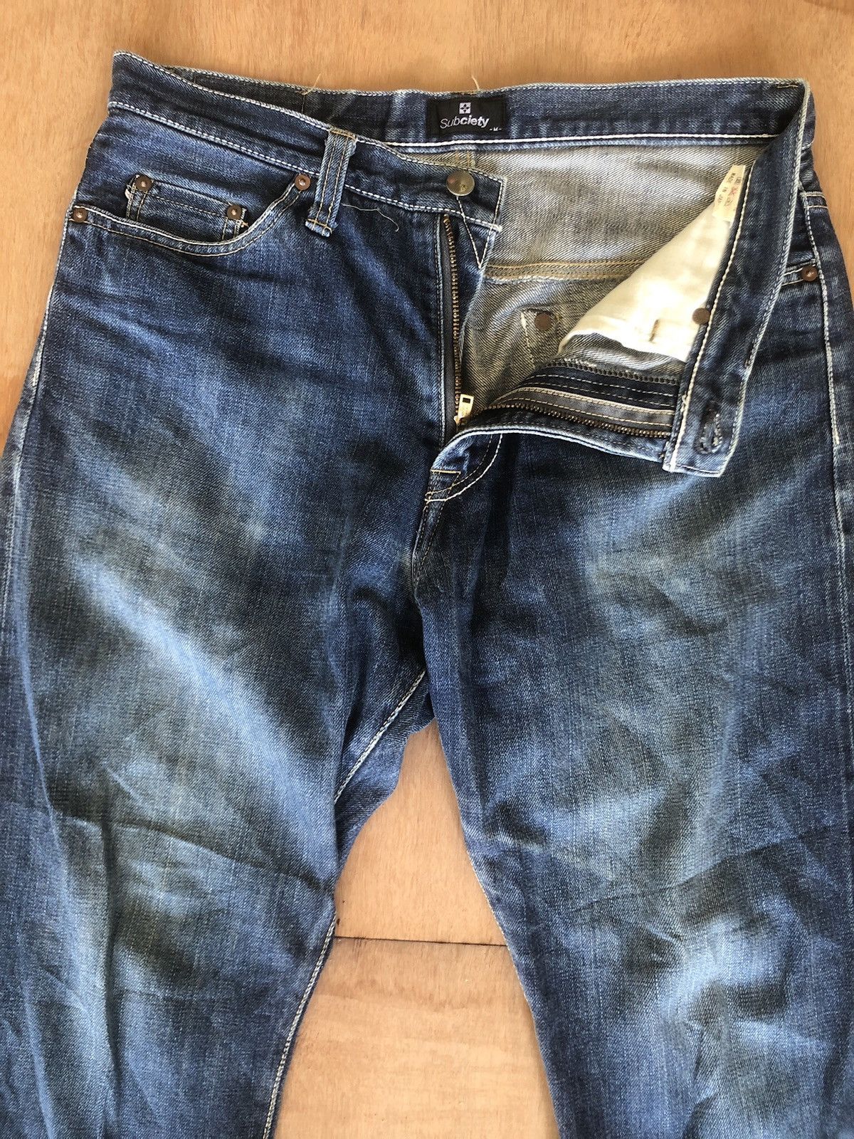 Japanese Brand Subciety Selvedge Denim Jeans Size US 30 / EU 46 - 4 Thumbnail