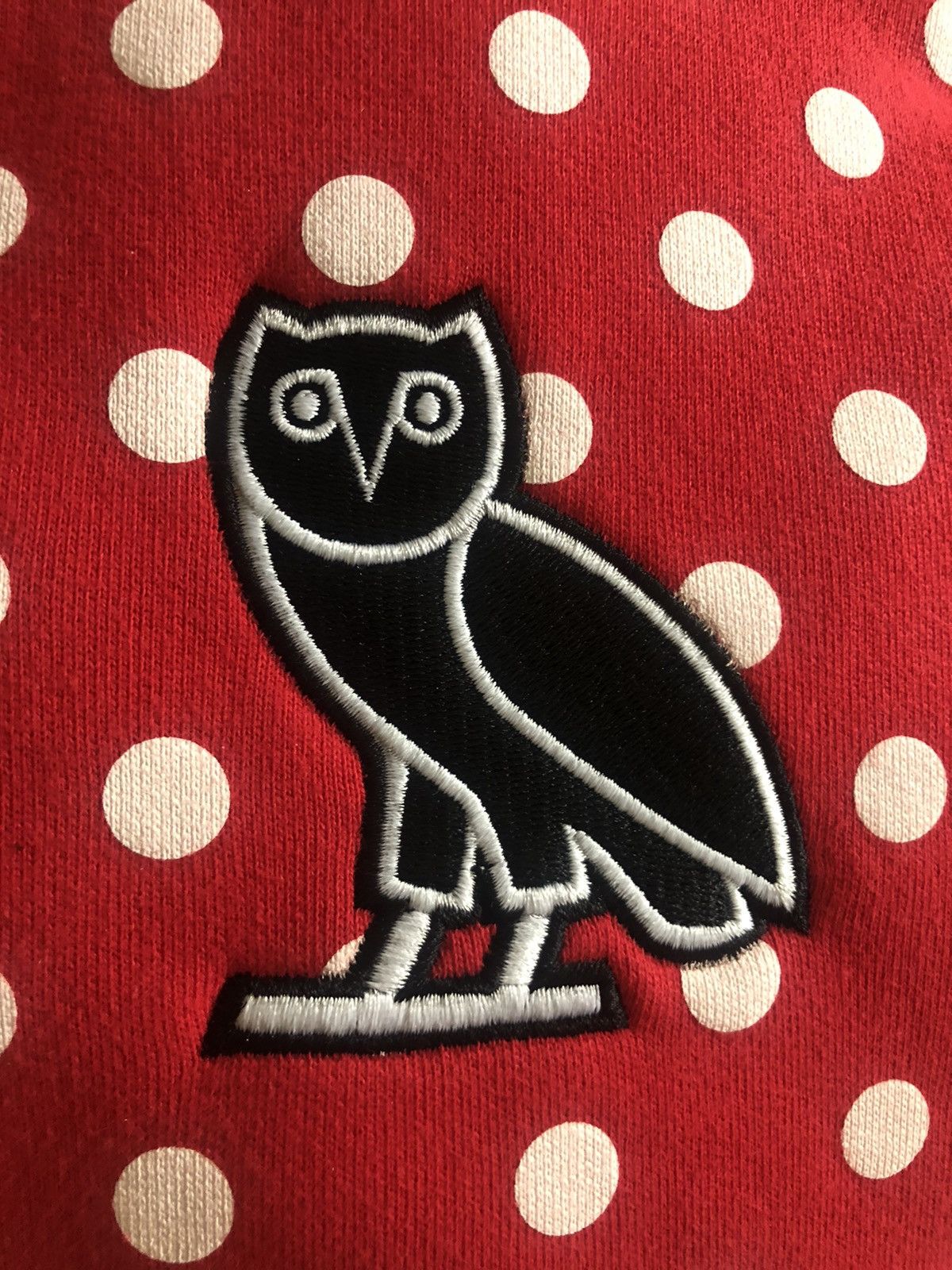 Drake OVO Red Polka Dot Classic Owl Hoodie Comme Des Garçons Size US L / EU 52-54 / 3 - 7 Thumbnail