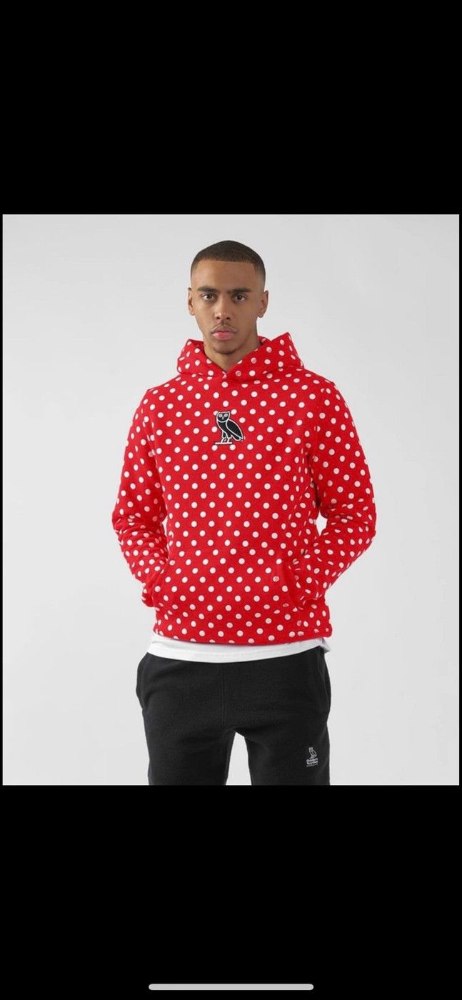 Drake OVO Red Polka Dot Classic Owl Hoodie Comme Des Garçons Size US L / EU 52-54 / 3 - 4 Thumbnail