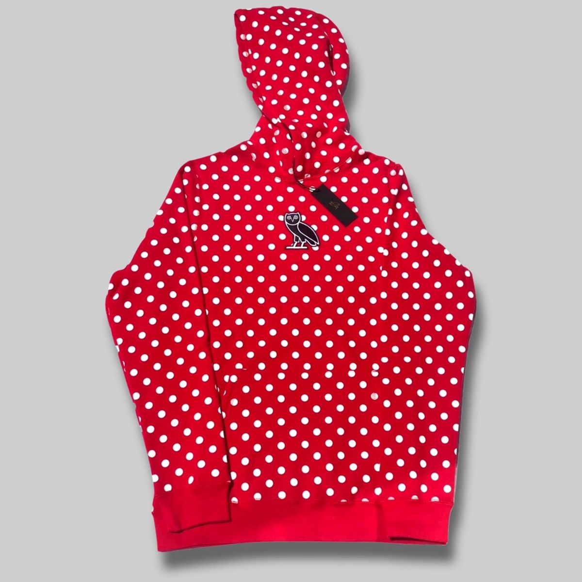 OVO Red Polka Dot Classic Owl Hoodie Comme Des Garçons