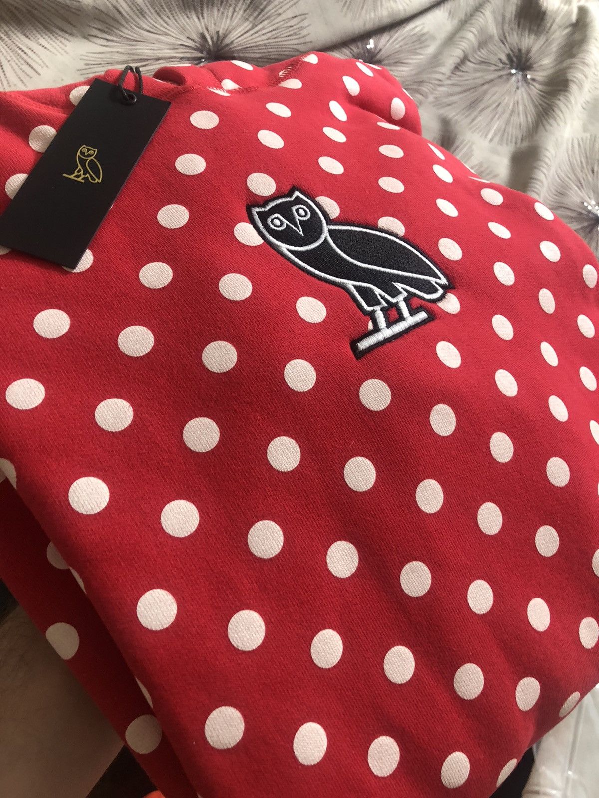 Drake OVO Red Polka Dot Classic Owl Hoodie Comme Des Garçons Size US L / EU 52-54 / 3 - 8 Thumbnail