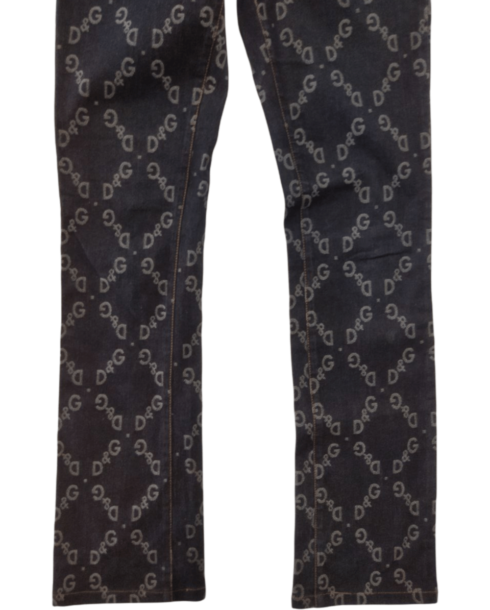 Dolce & Gabbana Dolce & Gabbana Monogram Full Printed Jeans Size US 28 / EU 44 - 4 Thumbnail