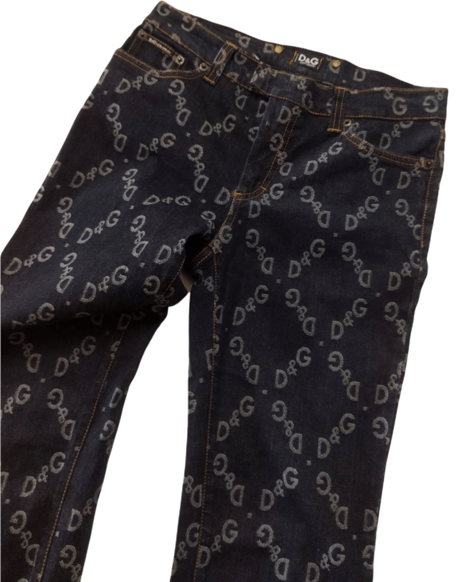 Dolce & Gabbana Dolce & Gabbana Monogram Full Printed Jeans Size US 28 / EU 44 - 5 Thumbnail