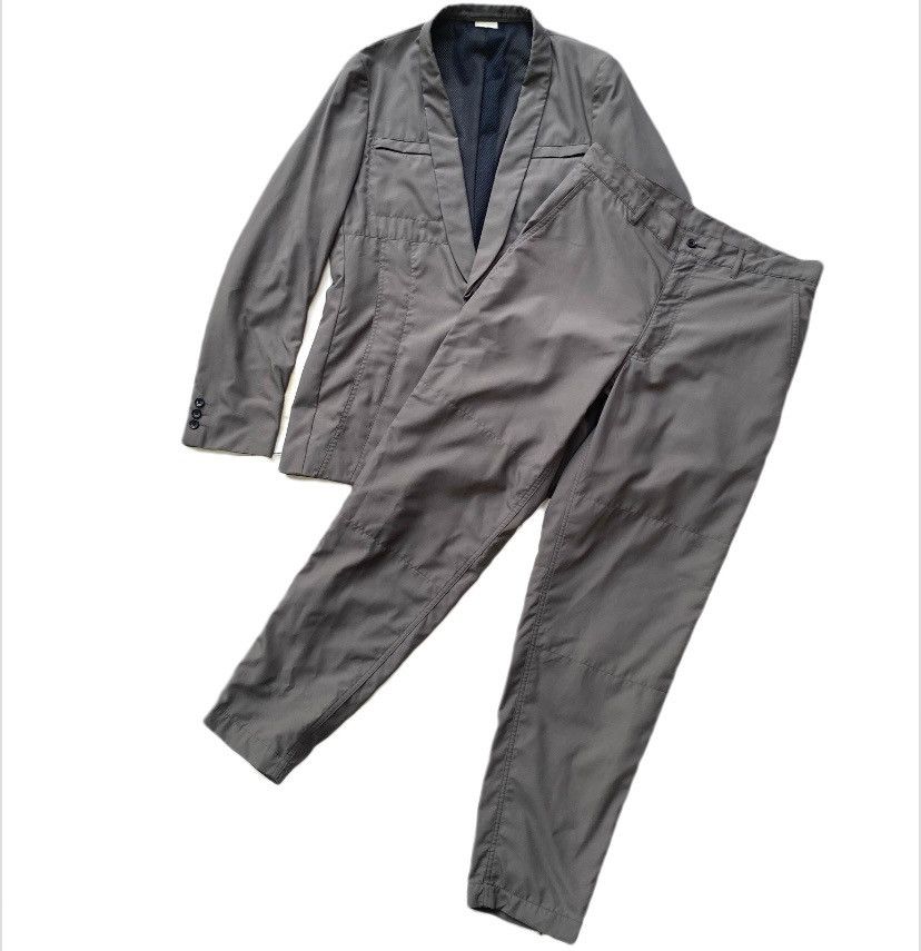 image of Comme Des Garcons x Comme Des Garcons Homme Plus Aw05 Sport Tailor Suit in Grey, Men's (Size 32)