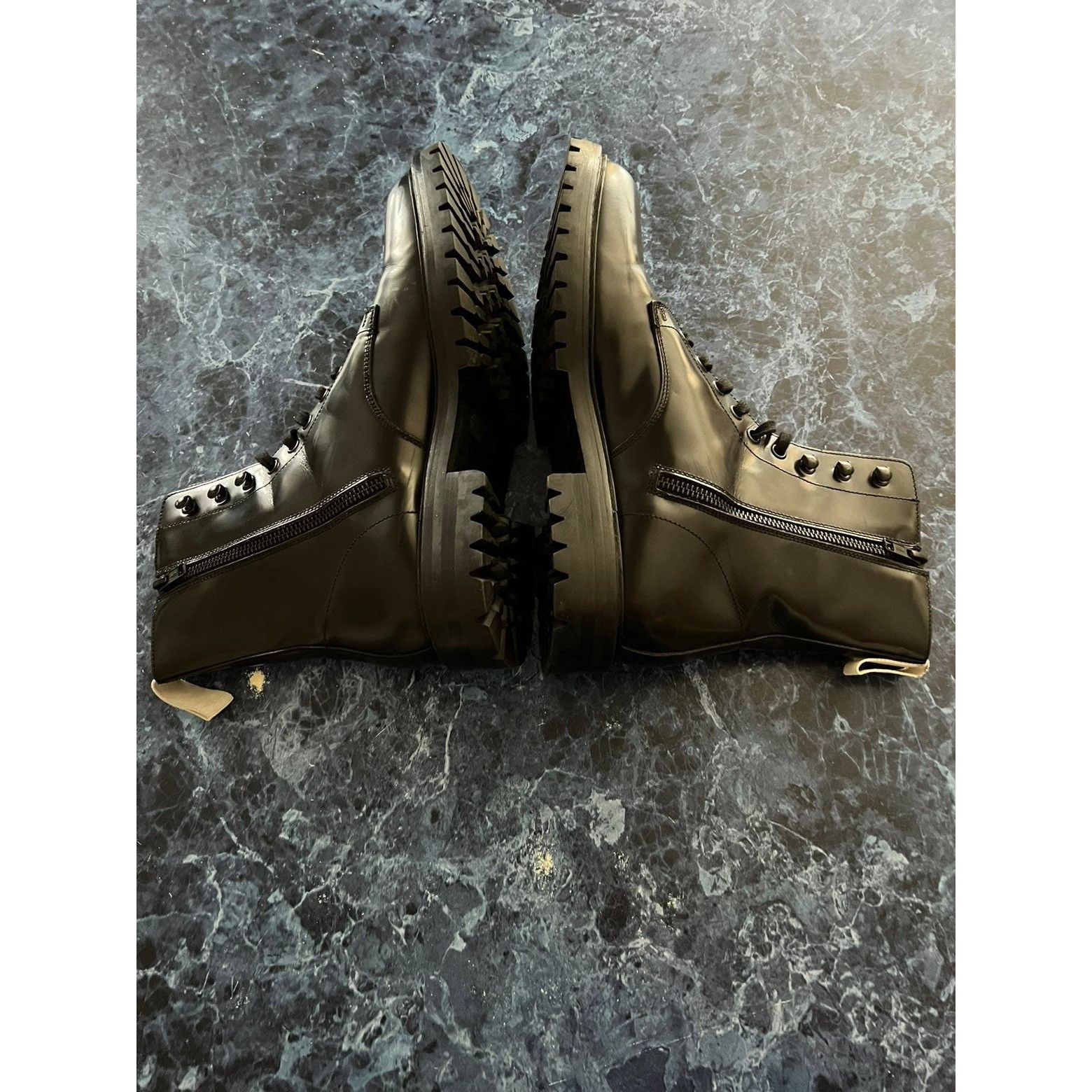 Common Projects Common Projects Lug Sole Leather Combat Boots Size US 8 / EU 41 - 7 Thumbnail