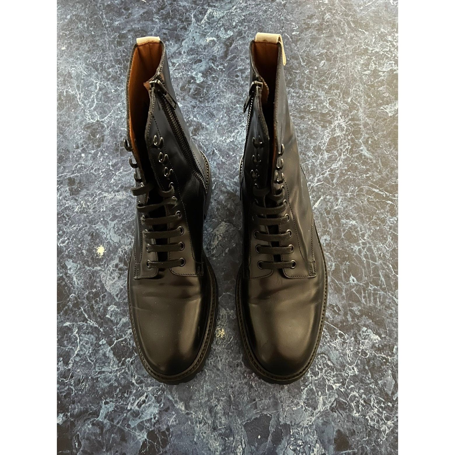 Common Projects Common Projects Lug Sole Leather Combat Boots Size US 8 / EU 41 - 1 Thumbnail
