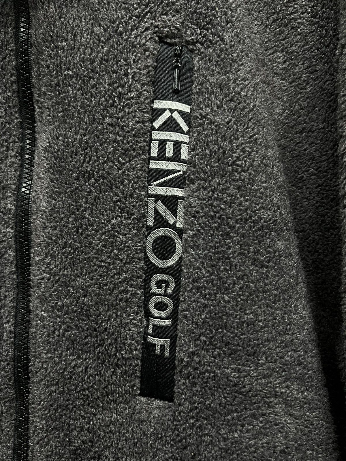 Kenzo Vintage KENZO Golf Poly-Rayon Fleece Jacket Size US M / EU 48-50 / 2 - 6 Thumbnail