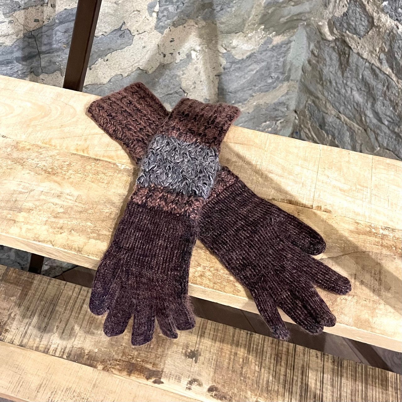 Missoni Missoni Brown Beige Wool Long Gloves Size ONE SIZE - 1 Thumbnail