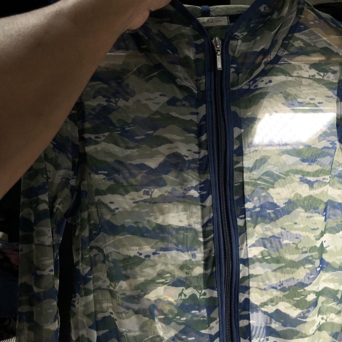 Japanese Brand × Vintage Sunny Cloud Mesh Zip Up Hooded Jacket Size US M / EU 48-50 / 2 - 7 Thumbnail