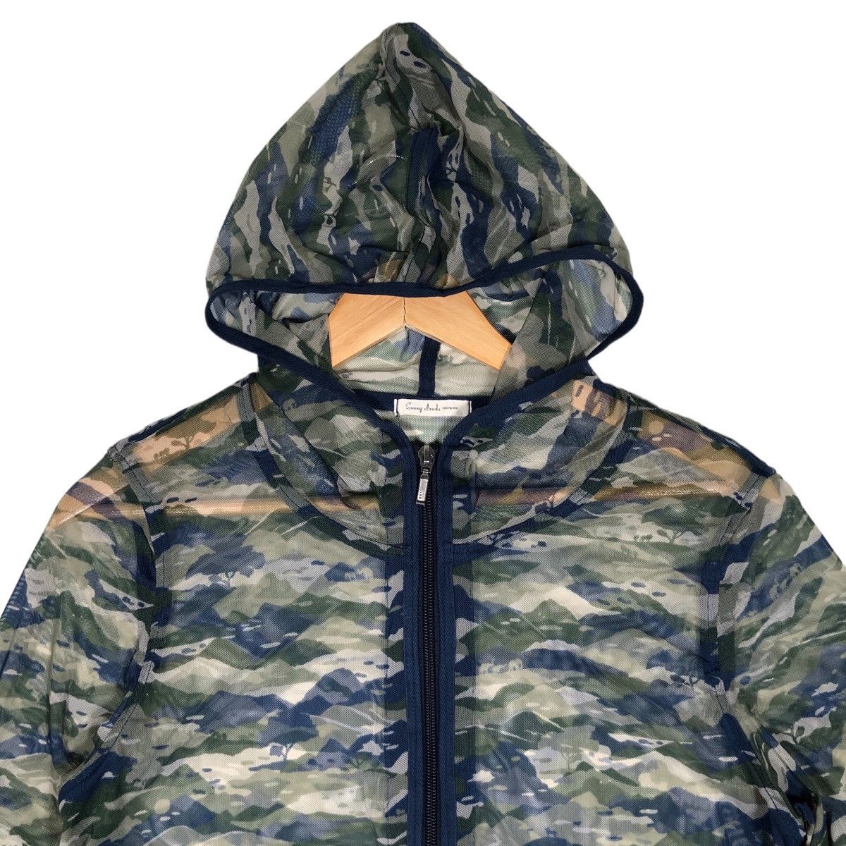 Japanese Brand × Vintage Sunny Cloud Mesh Zip Up Hooded Jacket Size US M / EU 48-50 / 2 - 3 Thumbnail