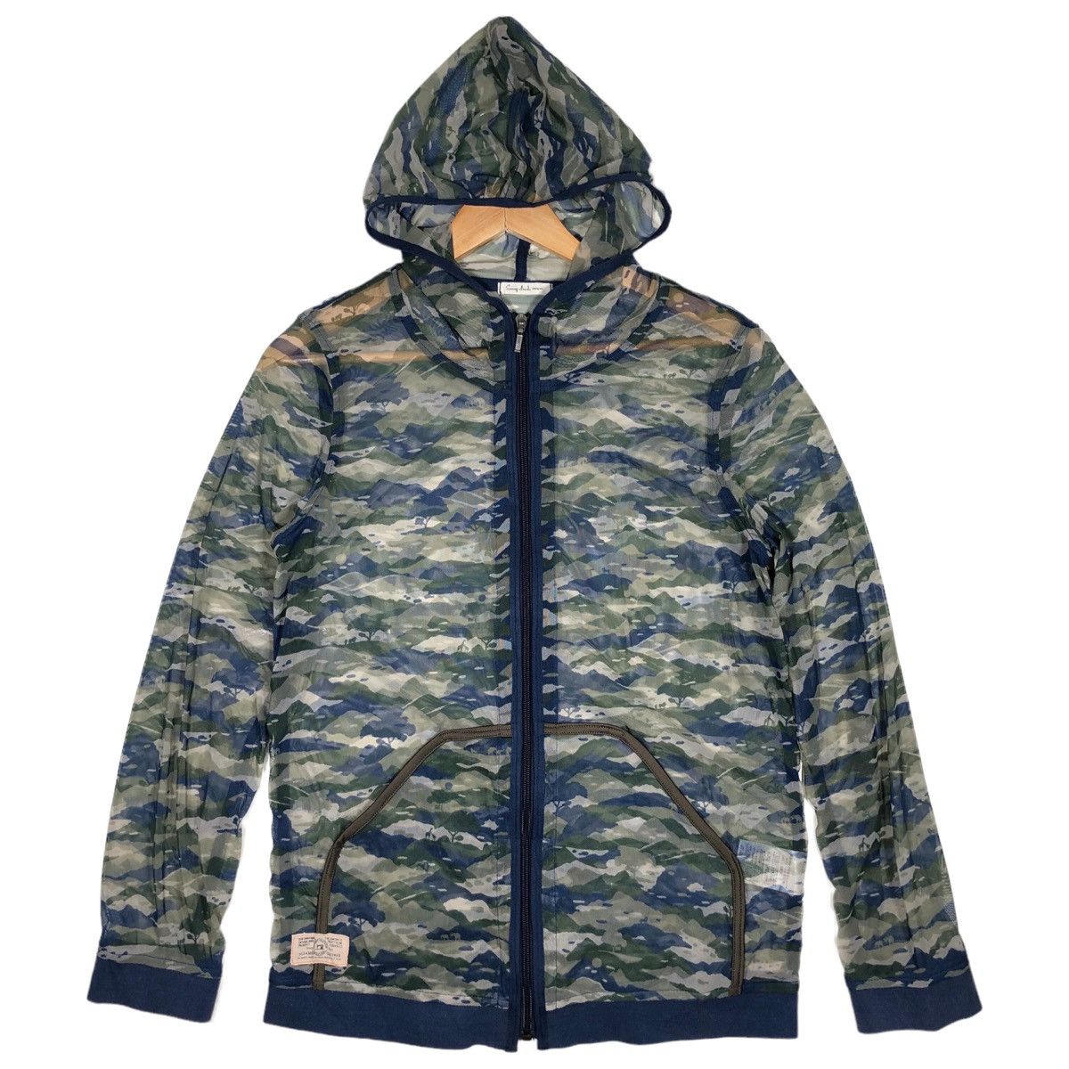 Japanese Brand × Vintage Sunny Cloud Mesh Zip Up Hooded Jacket Size US M / EU 48-50 / 2 - 2 Thumbnail