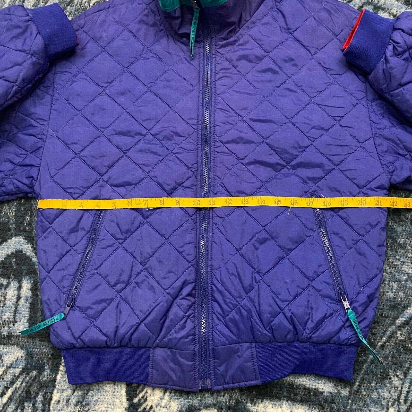 Gear for Sports Vintage Insulated Rain Jacket Nylon 80s Reversible Bomber Size US M / EU 48-50 / 2 - 9 Thumbnail