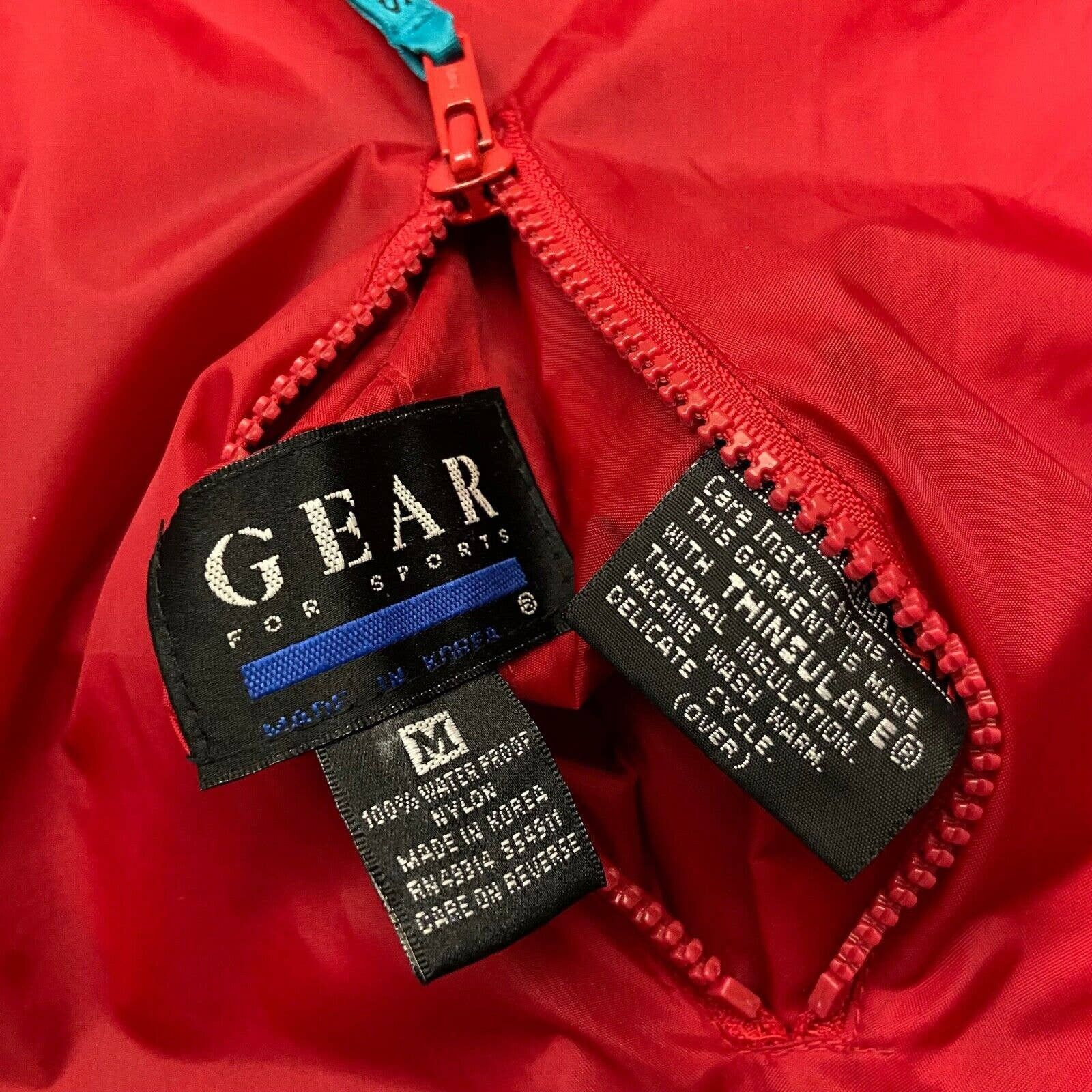 Gear for Sports Vintage Insulated Rain Jacket Nylon 80s Reversible Bomber Size US M / EU 48-50 / 2 - 6 Thumbnail