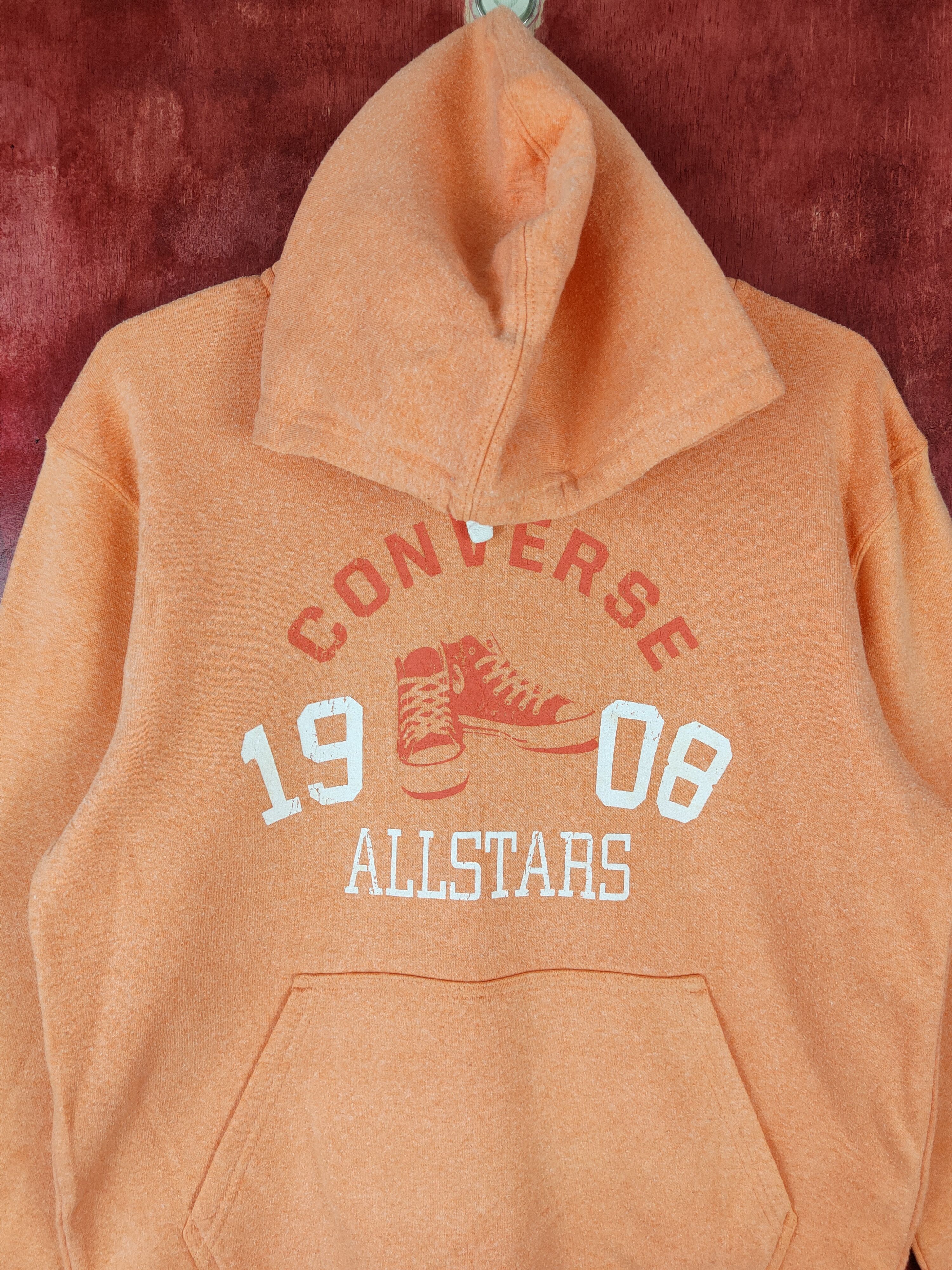 Converse Converse All Star Orange Hoodie Sweatshirt #4846 Size US M / EU 48-50 / 2 - 2 Thumbnail