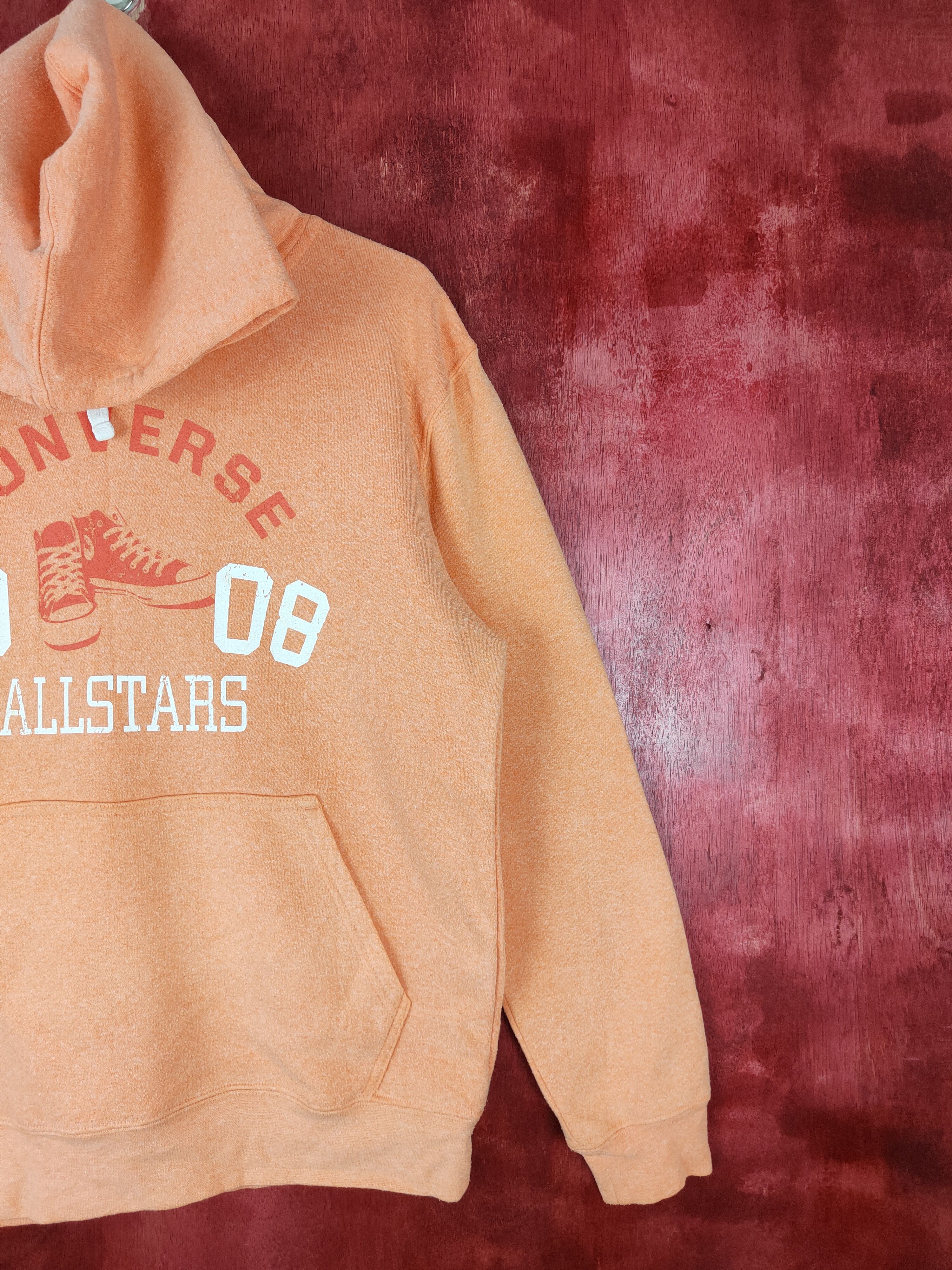 Converse Converse All Star Orange Hoodie Sweatshirt #4846 Size US M / EU 48-50 / 2 - 18 Thumbnail