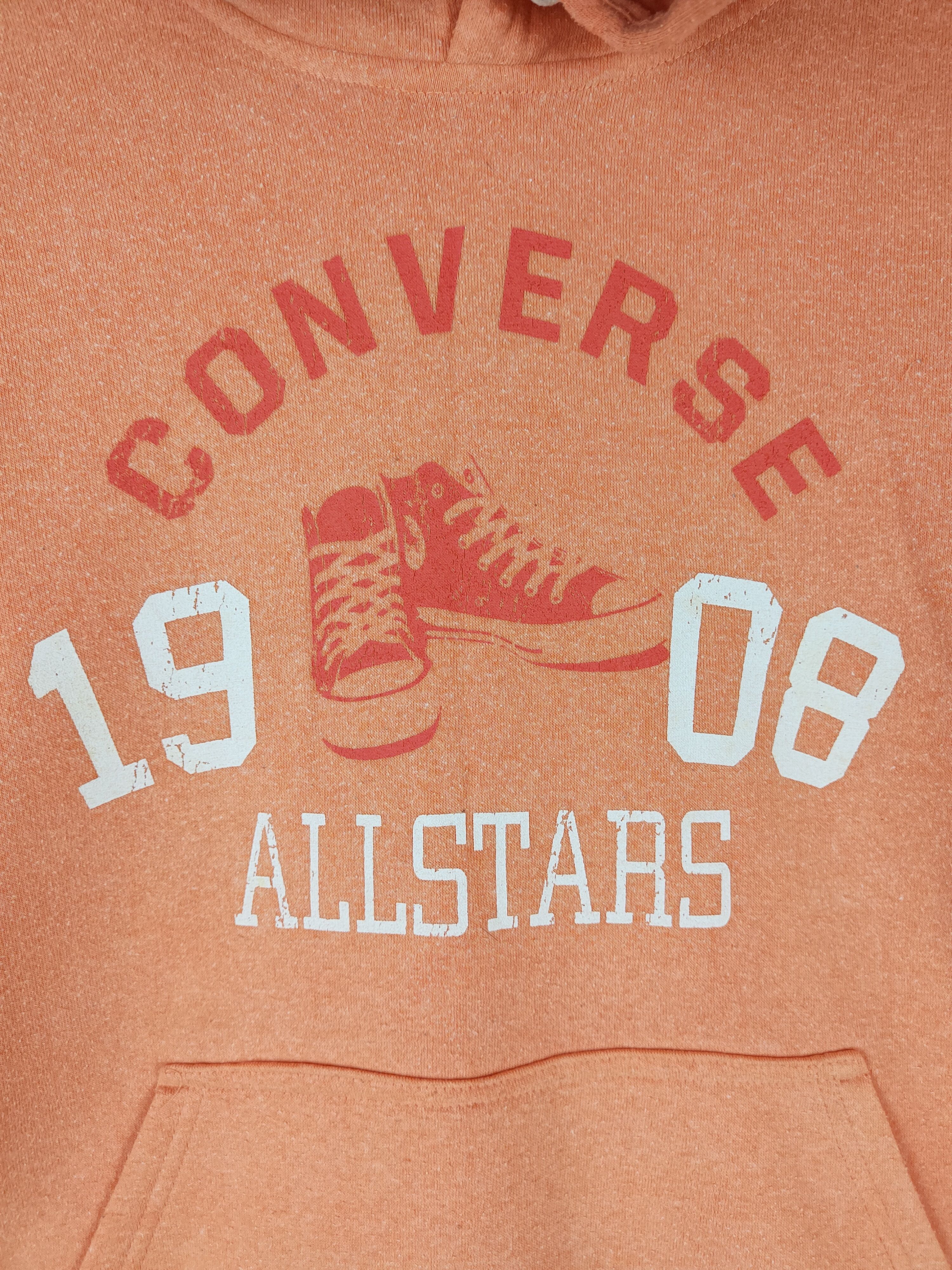 Converse Converse All Star Orange Hoodie Sweatshirt #4846 Size US M / EU 48-50 / 2 - 15 Thumbnail