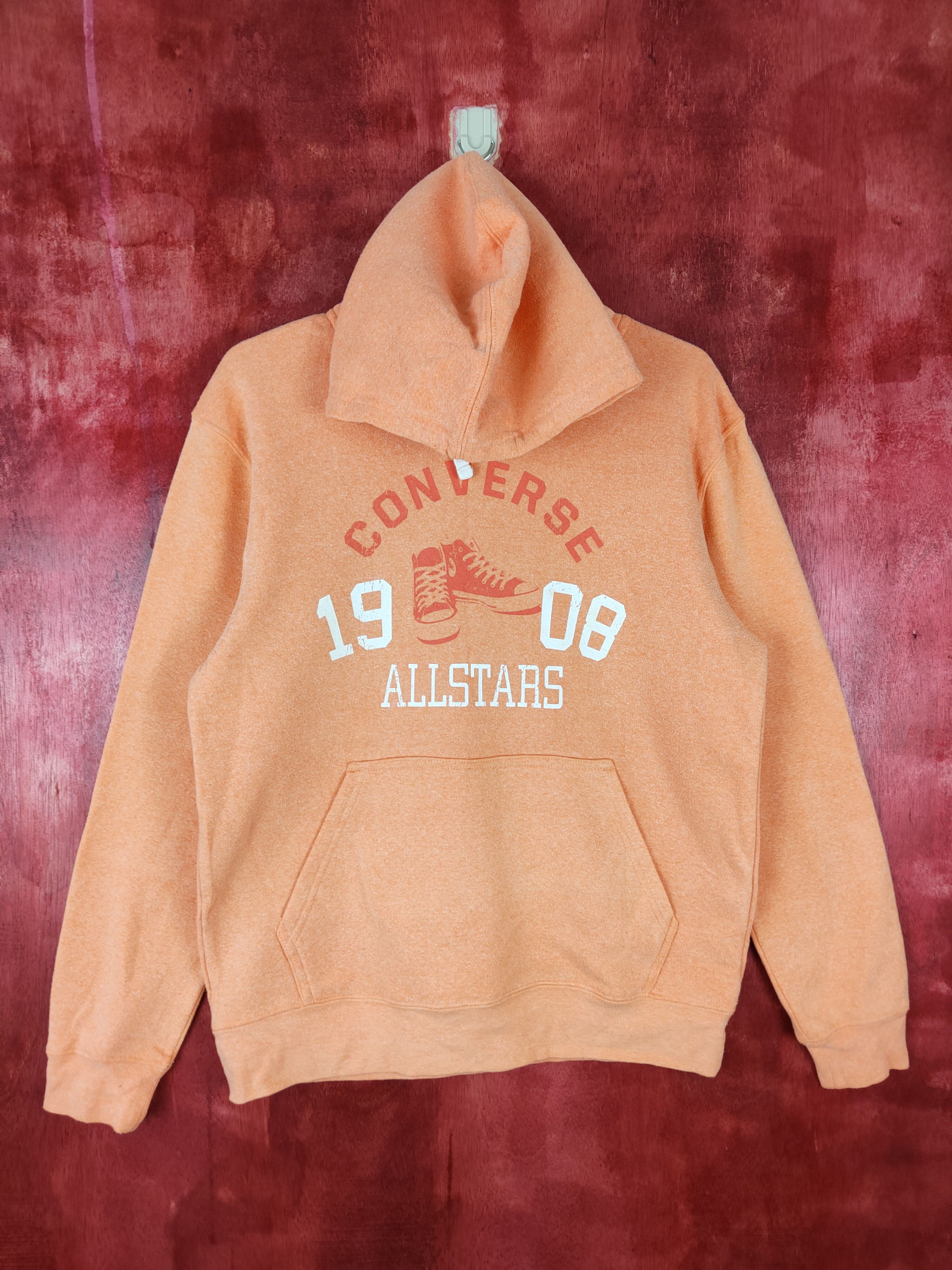 Converse Converse All Star Orange Hoodie Sweatshirt #4846 Size US M / EU 48-50 / 2 - 13 Thumbnail