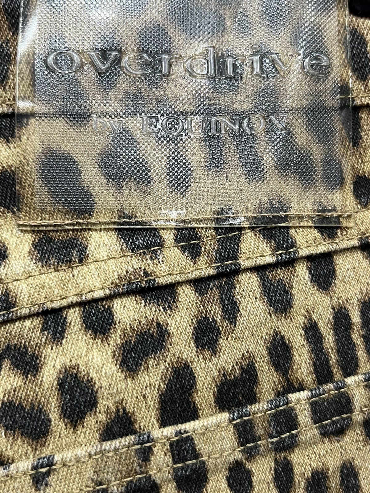 Vintage 🔥Vtg OVERDRIVE BY EQUINOX Full Leopard Print Made In ITALY Size 27" / US 4 / IT 40 - 9 Thumbnail