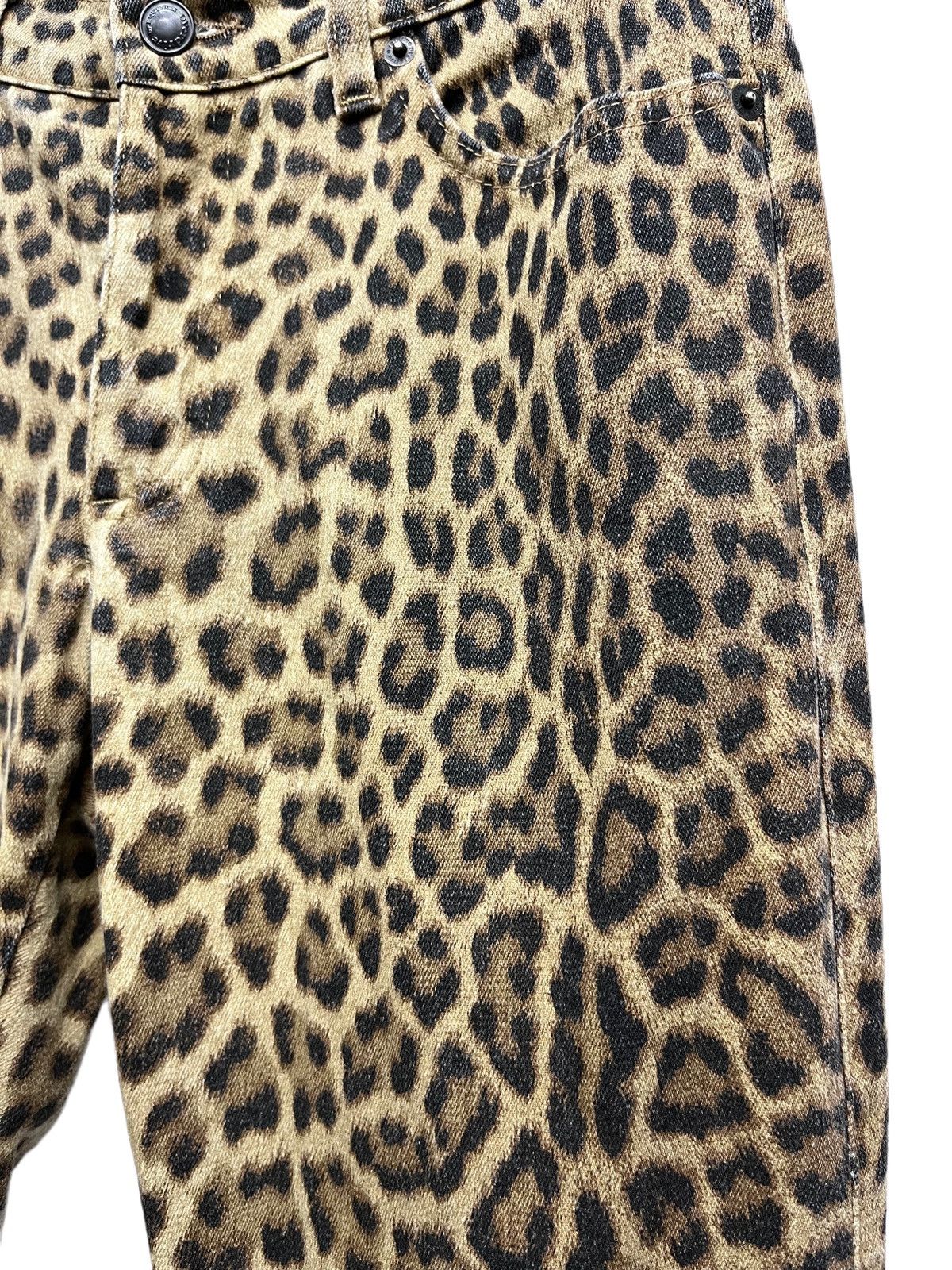 Vintage 🔥Vtg OVERDRIVE BY EQUINOX Full Leopard Print Made In ITALY Size 27" / US 4 / IT 40 - 3 Thumbnail
