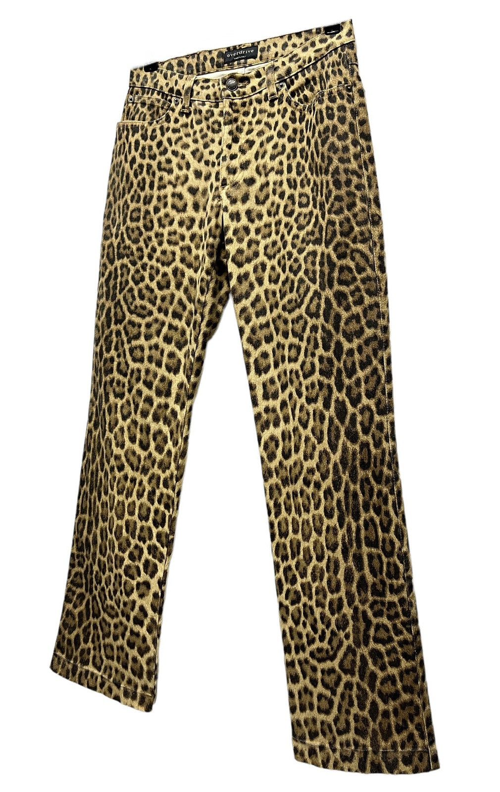 Vintage 🔥Vtg OVERDRIVE BY EQUINOX Full Leopard Print Made In ITALY Size 27" / US 4 / IT 40 - 1 Thumbnail